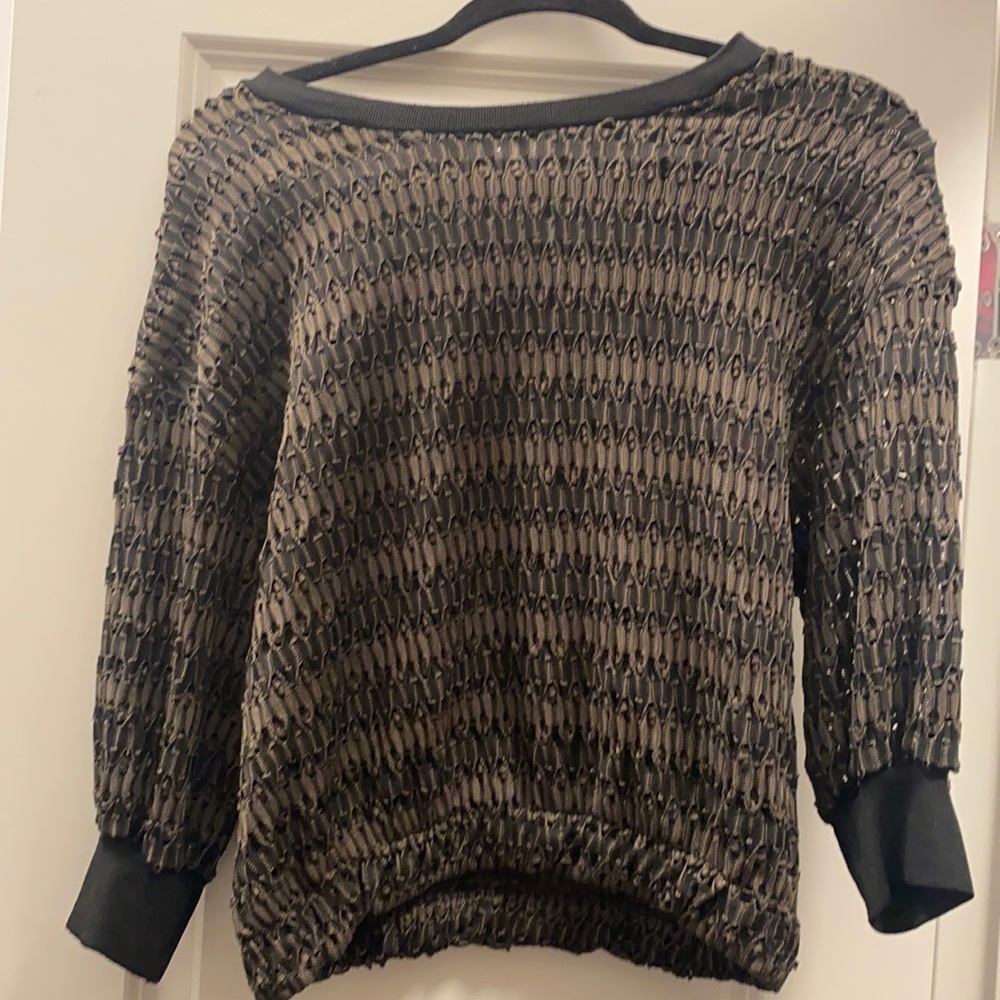 Gorgeous woven stretch Zara elastic waist top